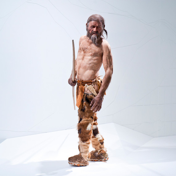 Ötzi, so könnte er ausgesehen haben! Foto: Südtiroler Archäologiemuseum / foto-dpi.com